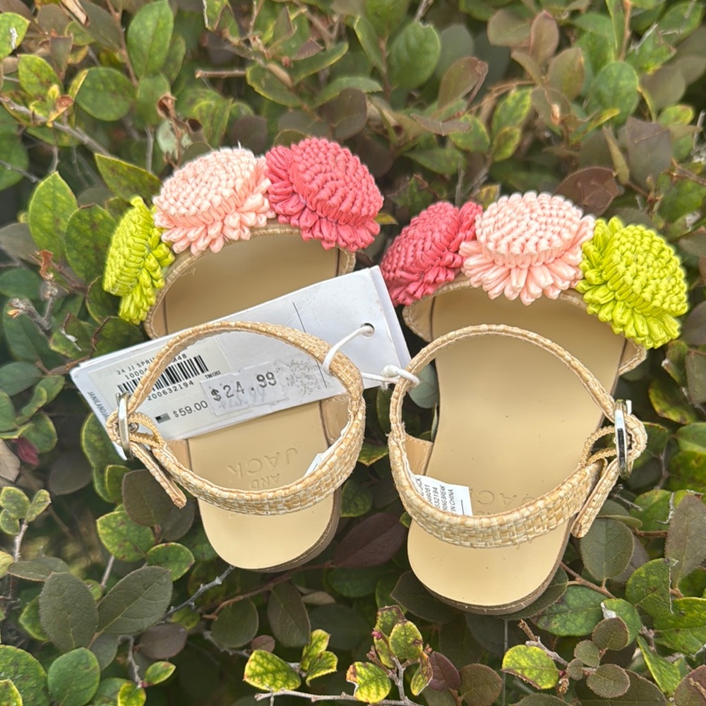 Janie and Jack Kids Raffia Sandals - Picture 8 of 8